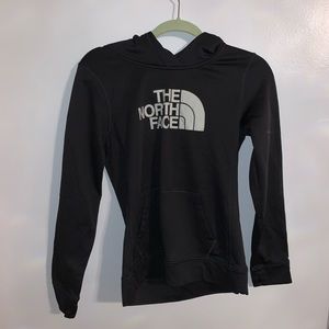 black north face pullover hoodie